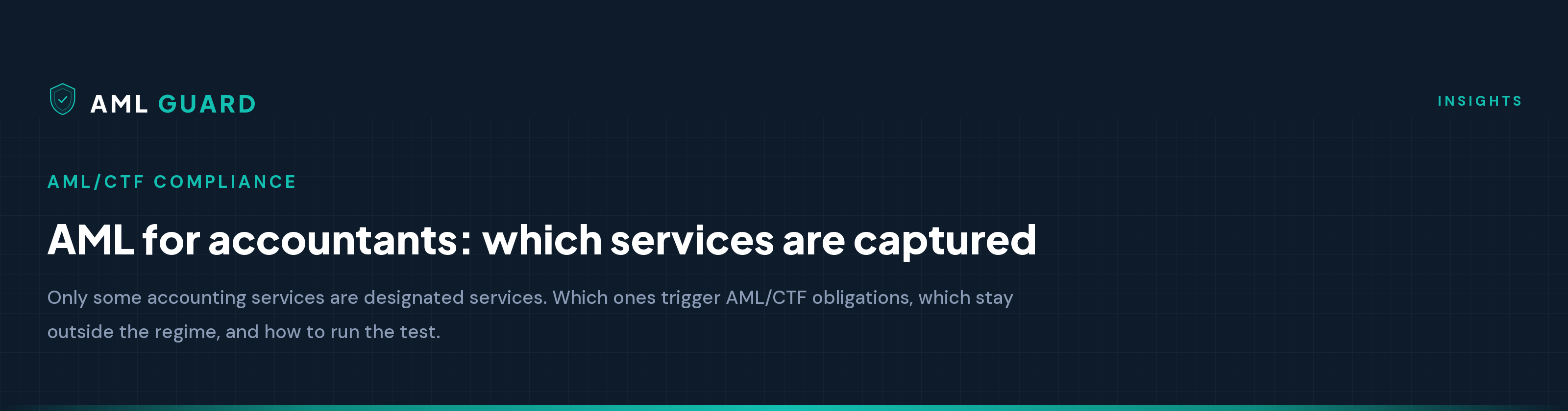 AML for accountants: which services are captured