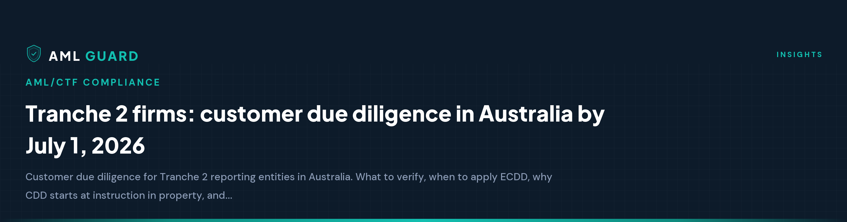Tranche 2 customer due diligence in Australia