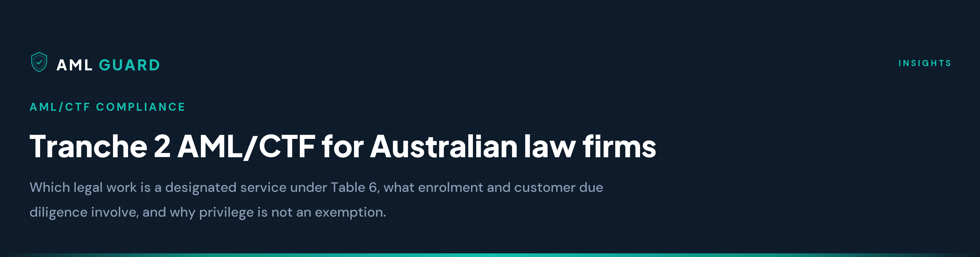 Tranche 2 AML/CTF for Australian law firms