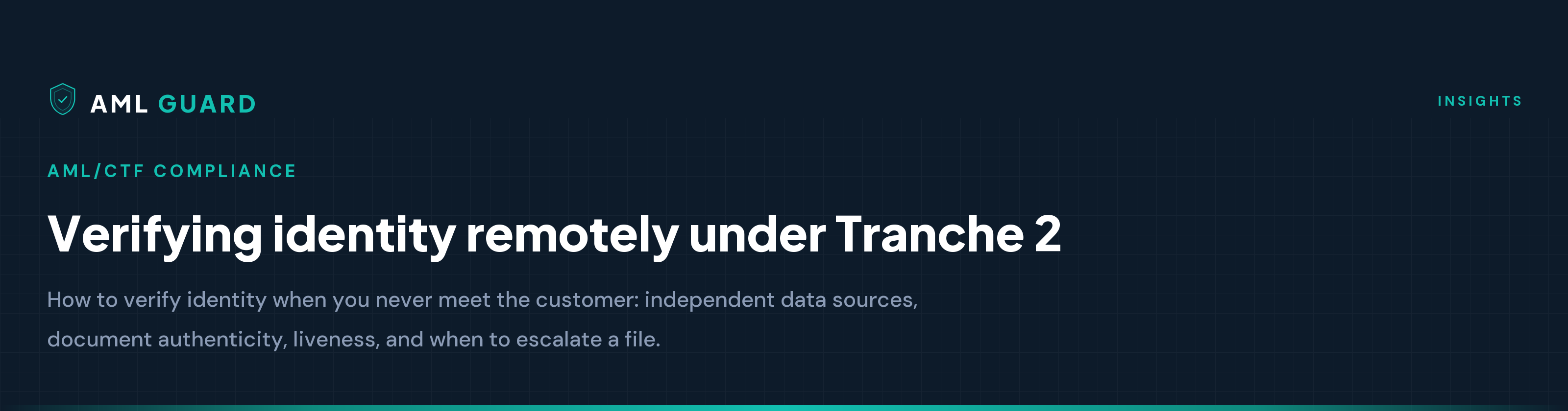 Verifying identity remotely under Tranche 2