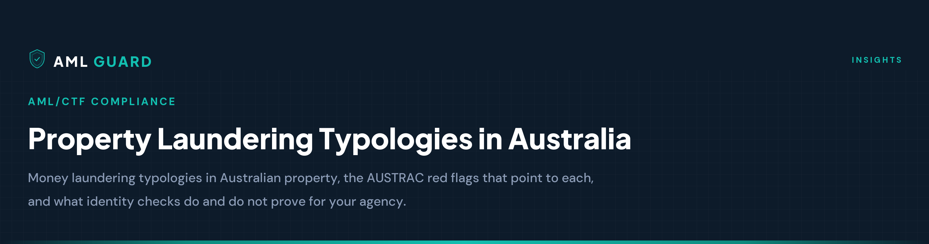 Property Laundering Typologies in Australia