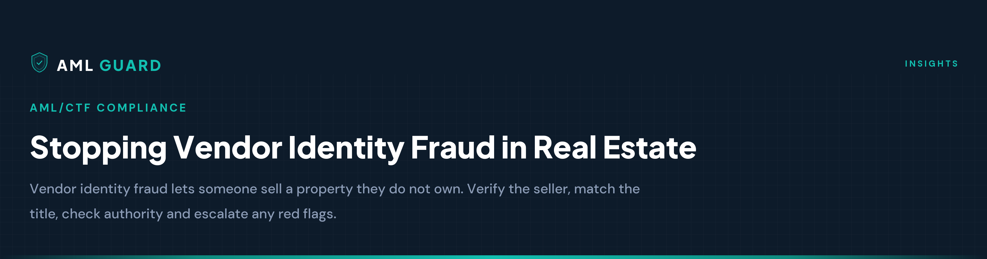 Stopping Vendor Identity Fraud in Real Estate