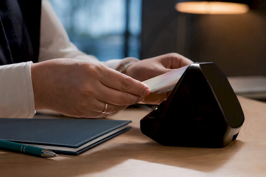 Identity document verification in conveyancing office