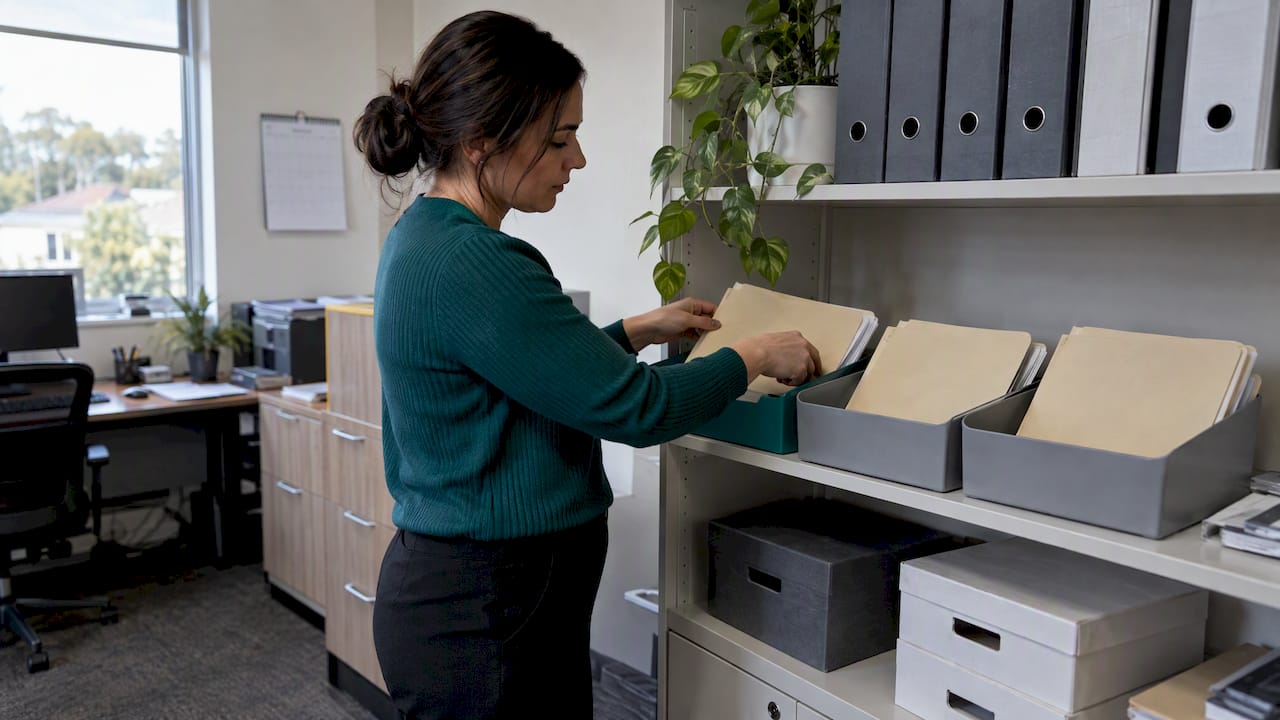 Conveyancer filing AML retention records