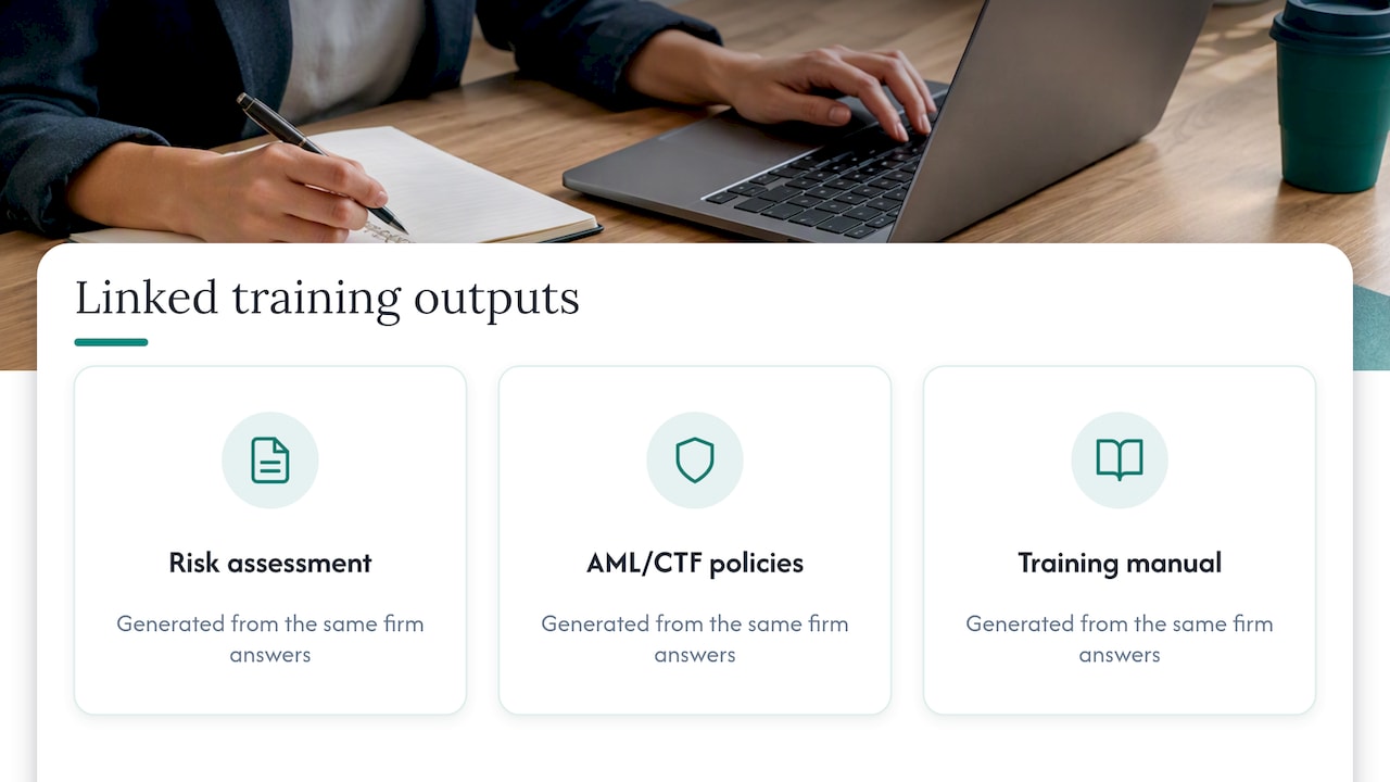 Shared answers generating three compliance documents