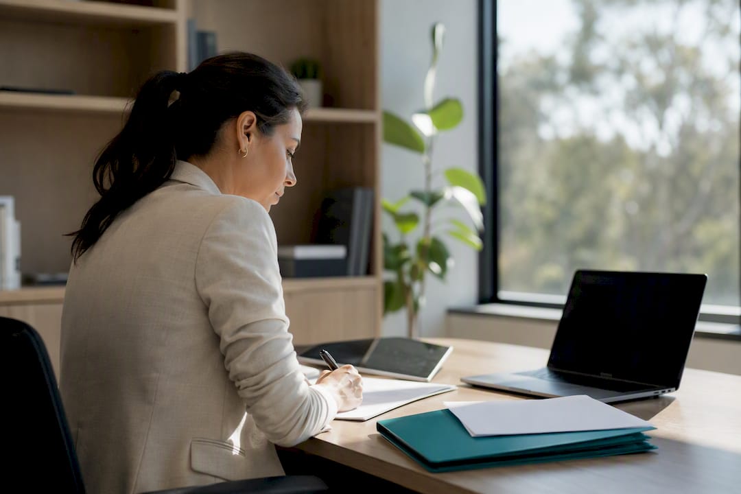 Real estate workspace for AML training setup
