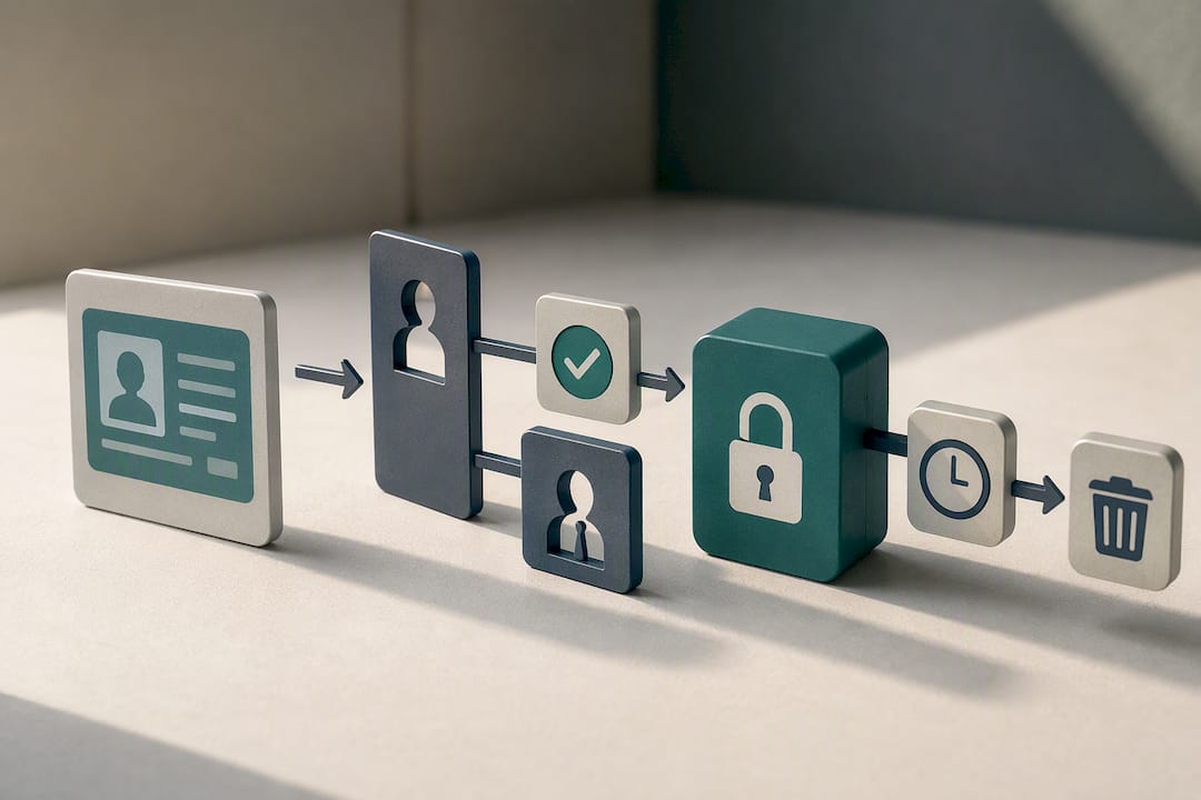 Identity evidence minimisation and access controls