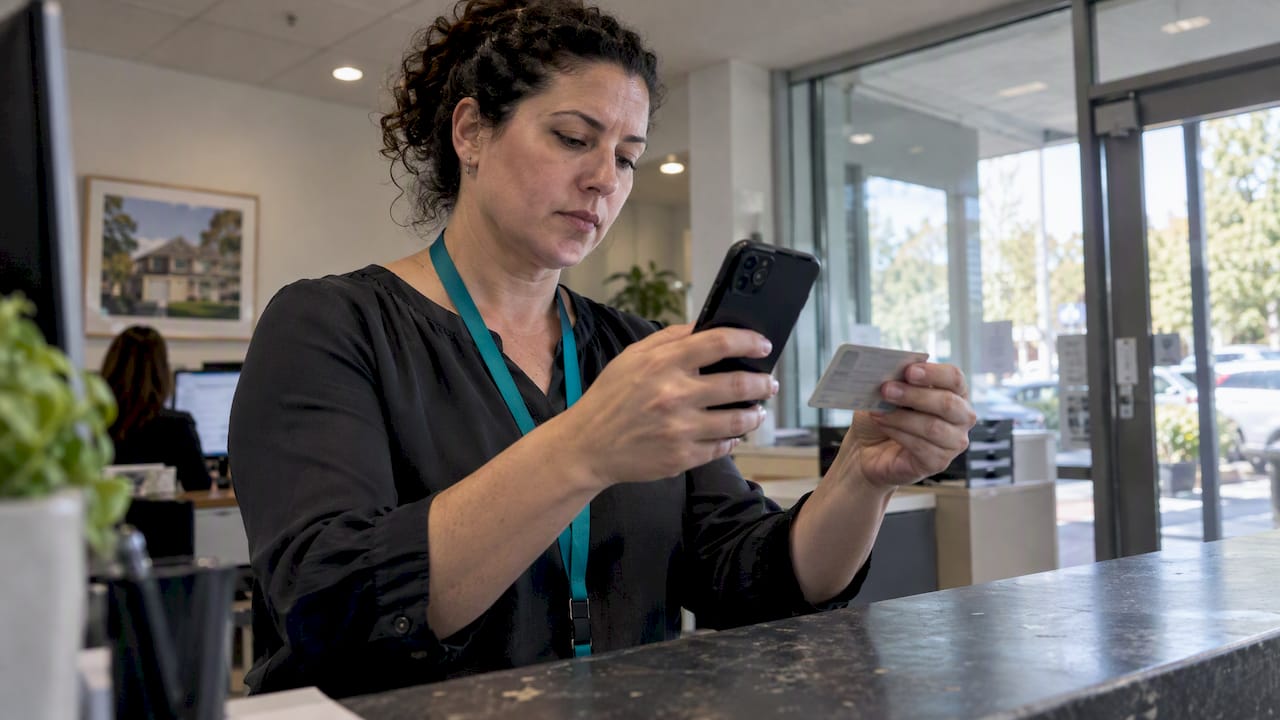 Officer retrying an identity document capture