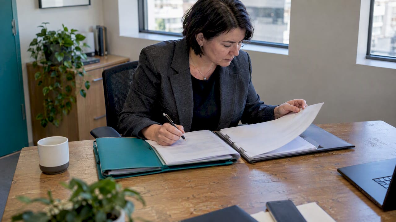 Evaluator comparing AML program documents