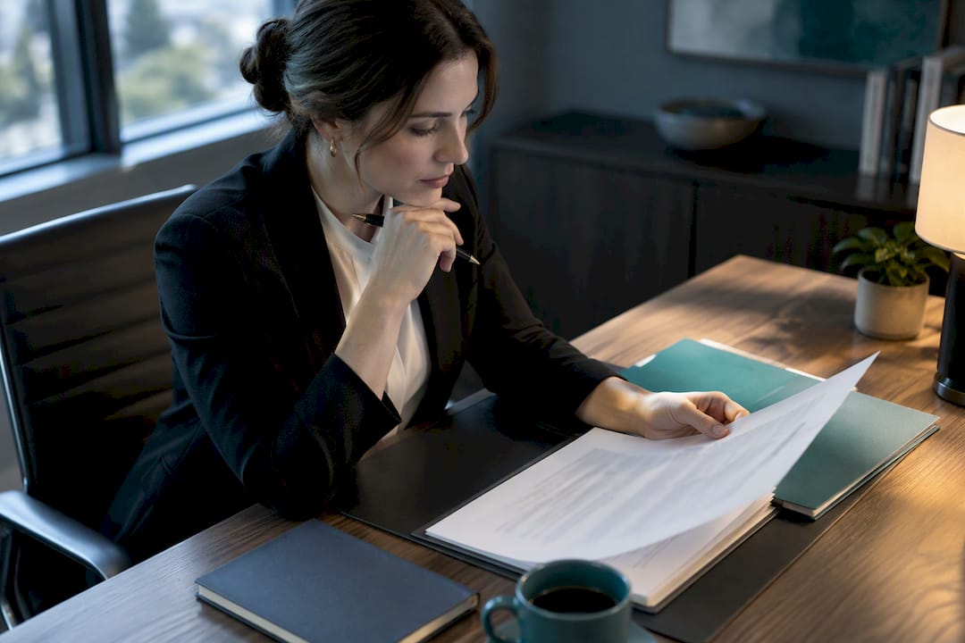 Solicitor reviewing AUSTRAC enrolment documents